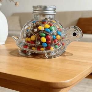 Turtle Glass Candy Jar